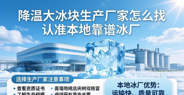 降温大冰块生产厂家怎么找 认准本地靠谱冰厂
